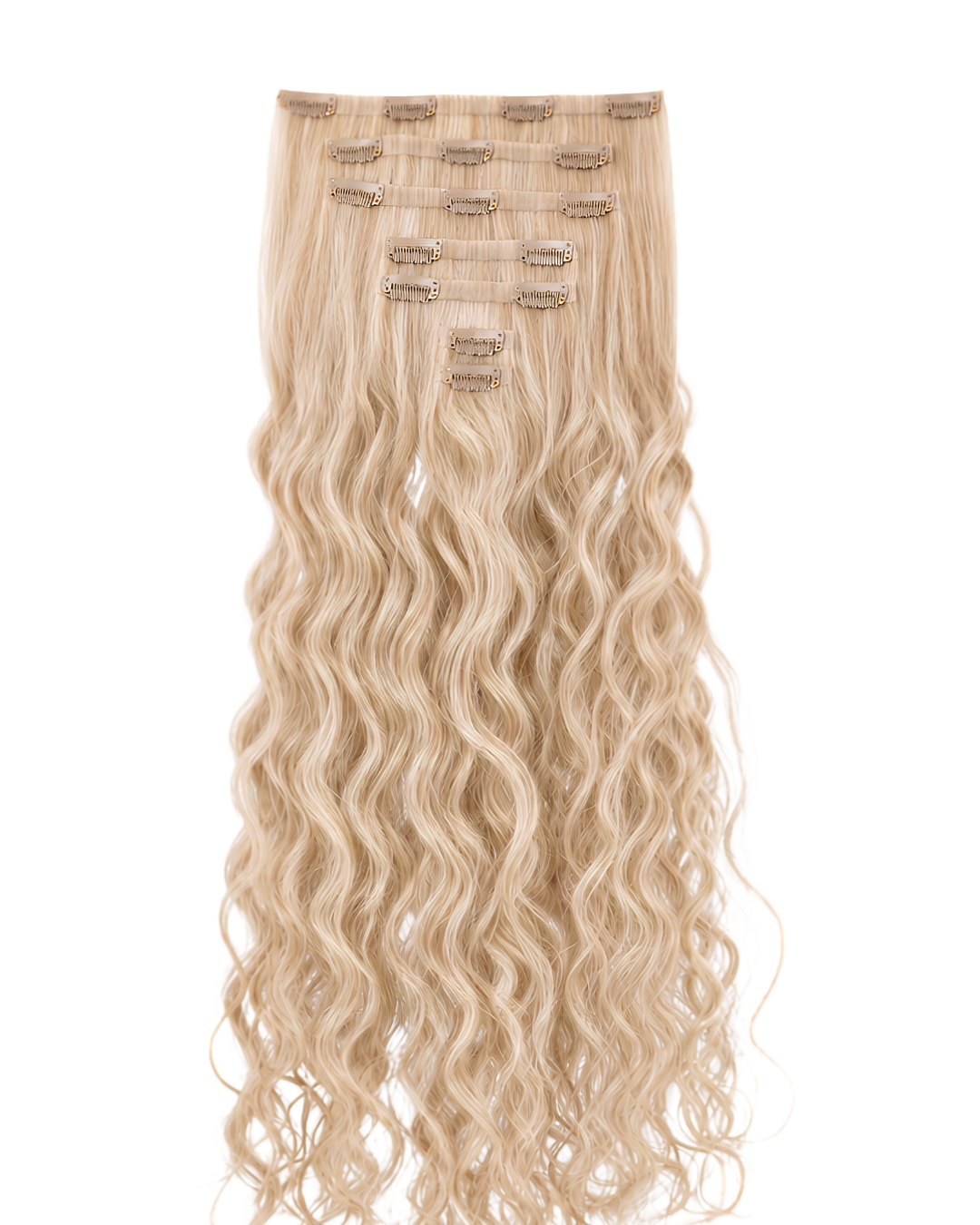 Longing & Co. Curly Seamless Weft Clip-Ins