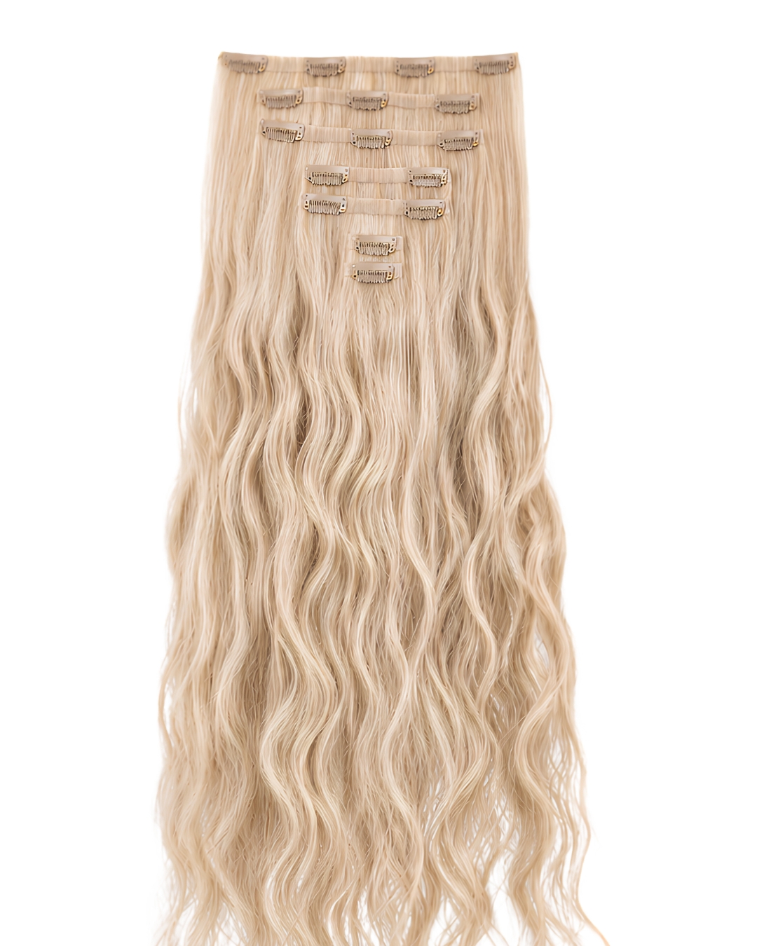 Longing & Co. Wavy Seamless Weft Clip-Ins